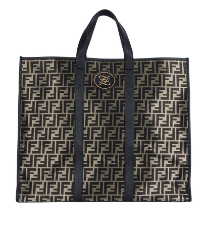 Fendi logo tote sale